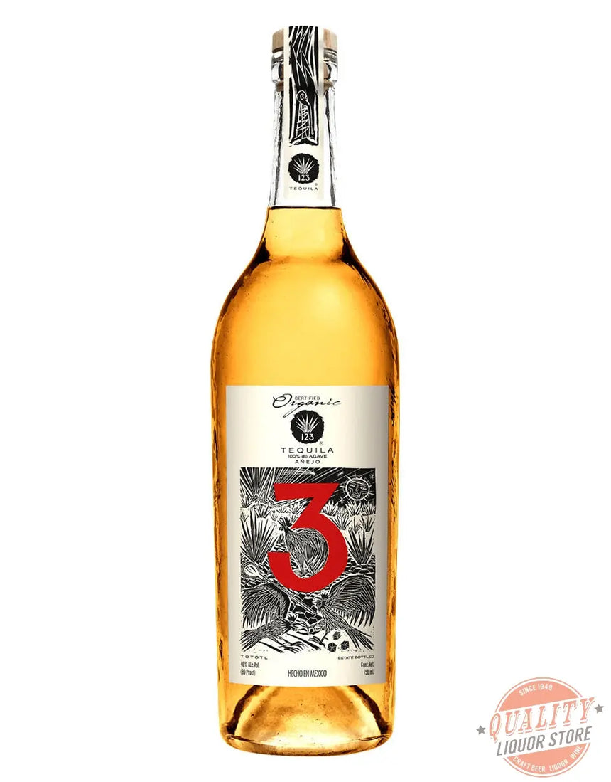 123 Organic Tequila Anejo - 1 2 3