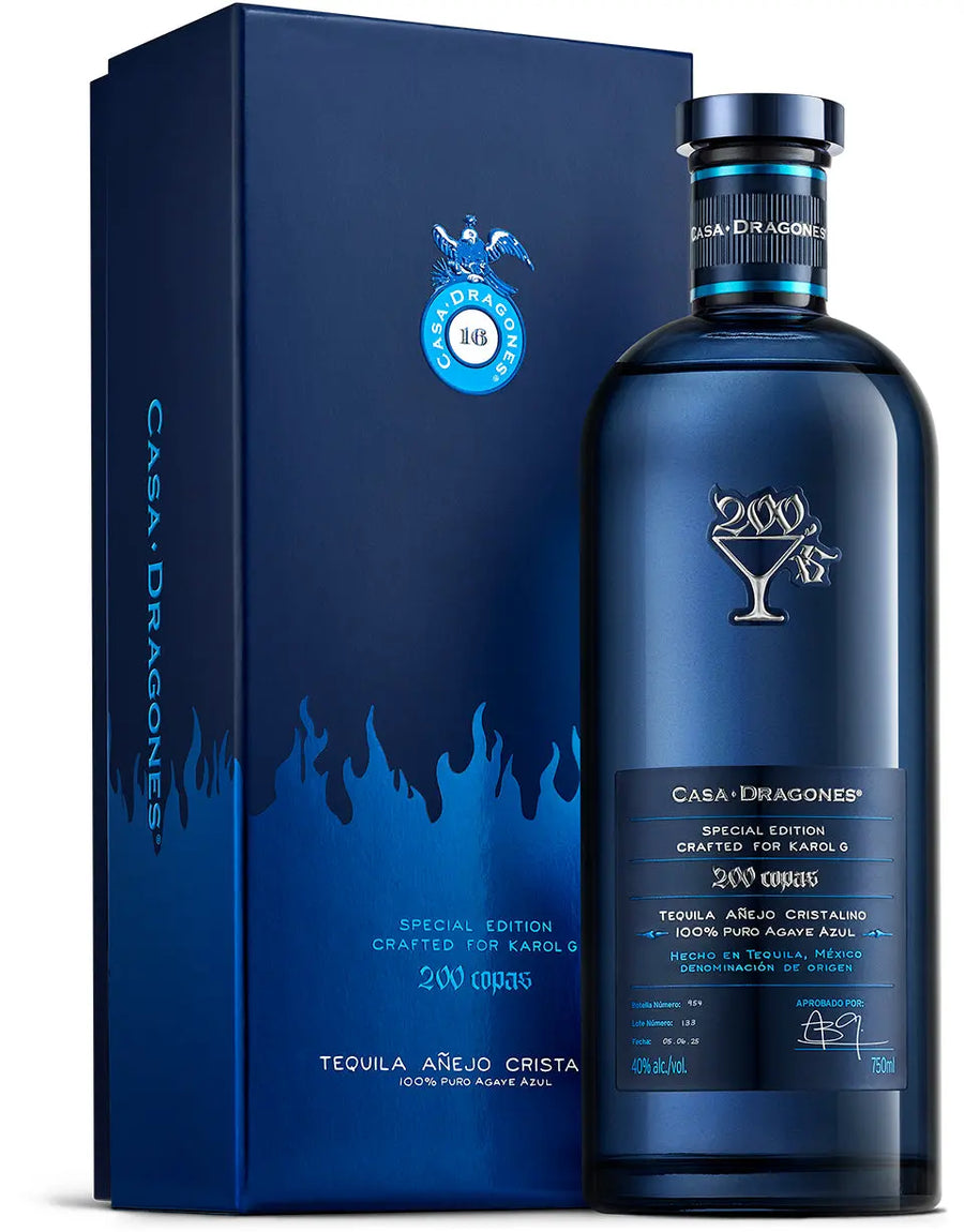 Buy Casa Dragones X Karol G ’200 Copas’ Añejo Cristalino Tequila
