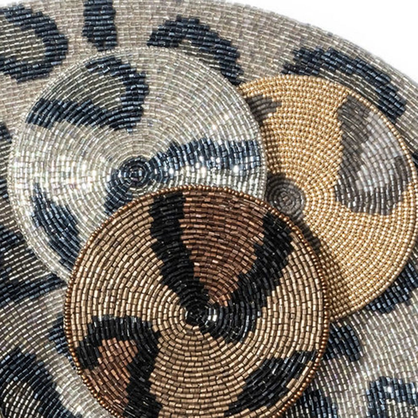 Animal pattern coasters, silver Joanna Buchanan