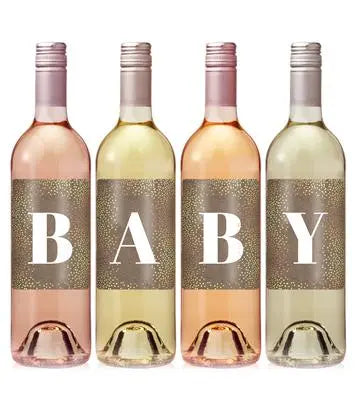 Baby Kraft Wine Label Set iCustomLabel