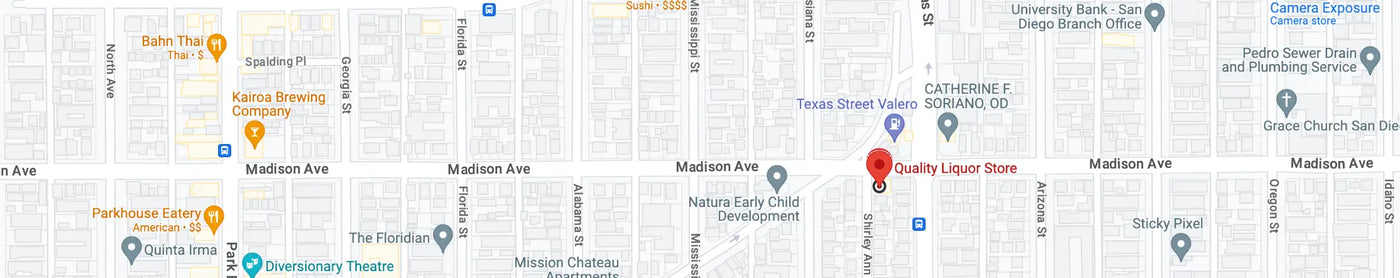 Map image of Quailty Liquor Store location Google map