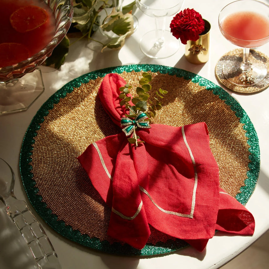 Animal pattern coasters, gold Joanna Buchanan