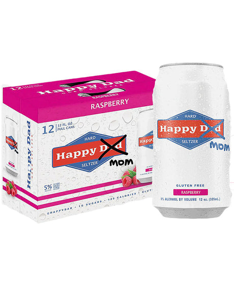 Buy Happy Dad - Mom Hard Seltzer Raspberry 12-Pack