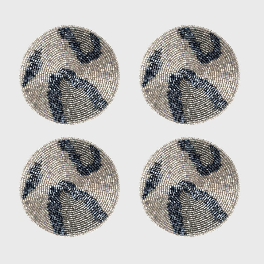 Animal pattern coasters, silver Joanna Buchanan