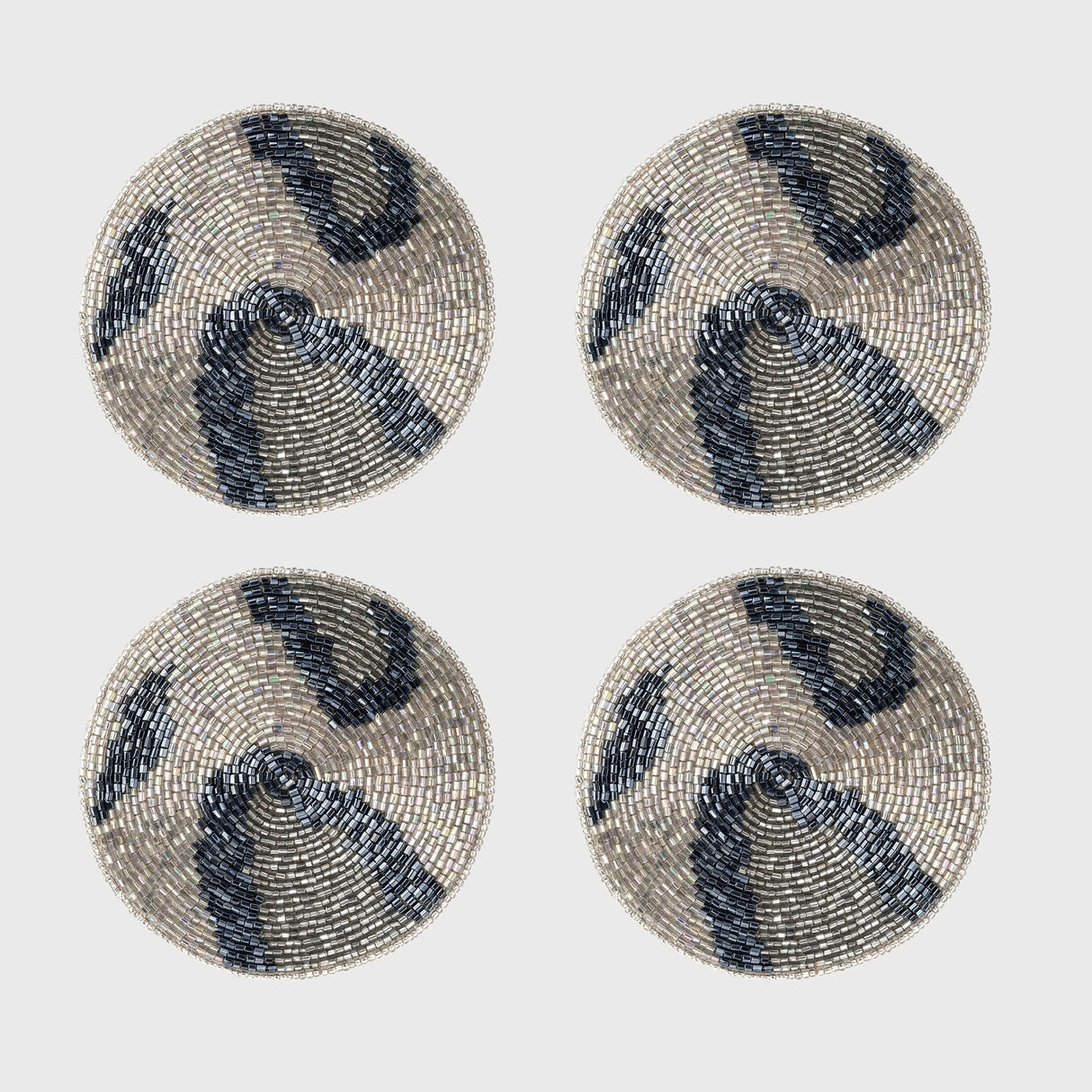 Animal pattern coasters, silver Joanna Buchanan