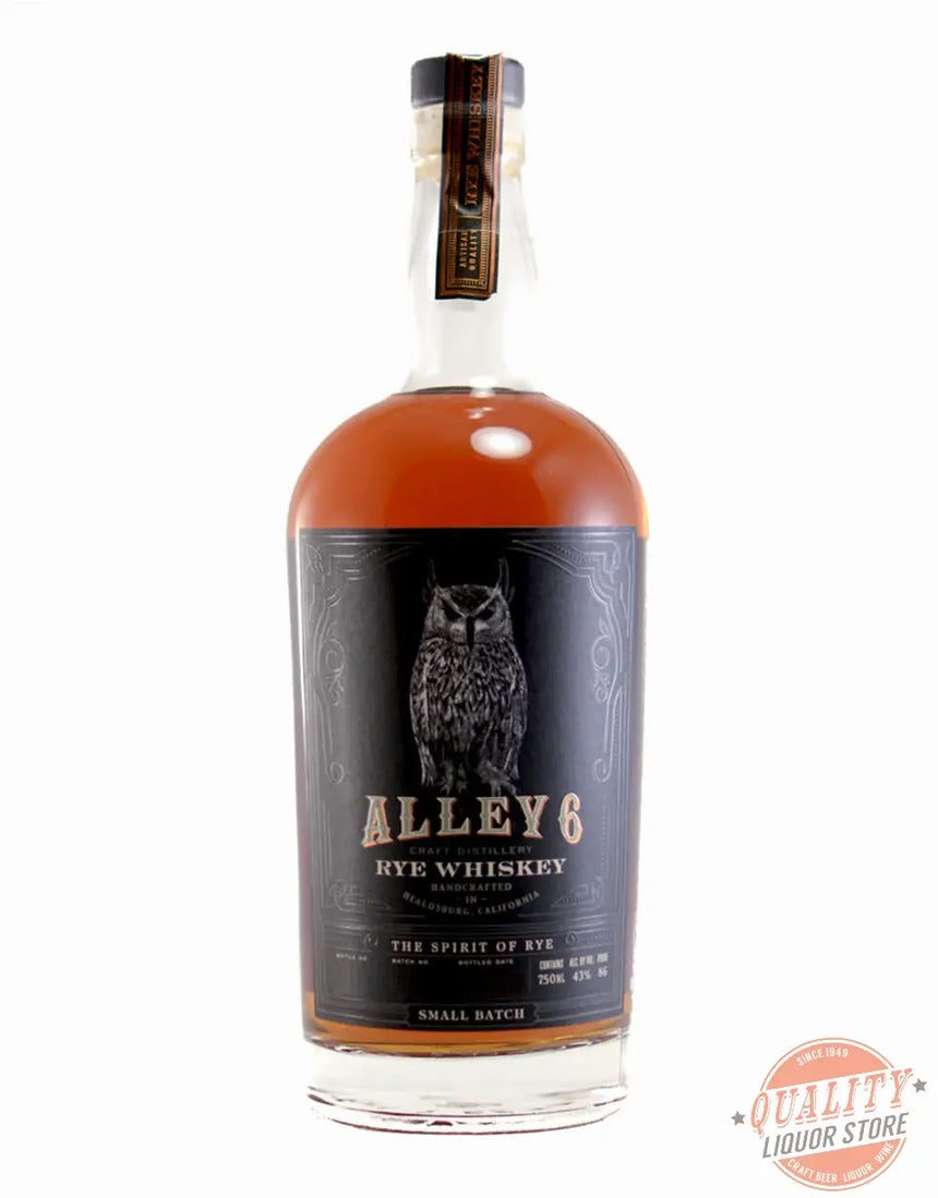 Alley 6 Rye Whiskey 750ml - Alley 6