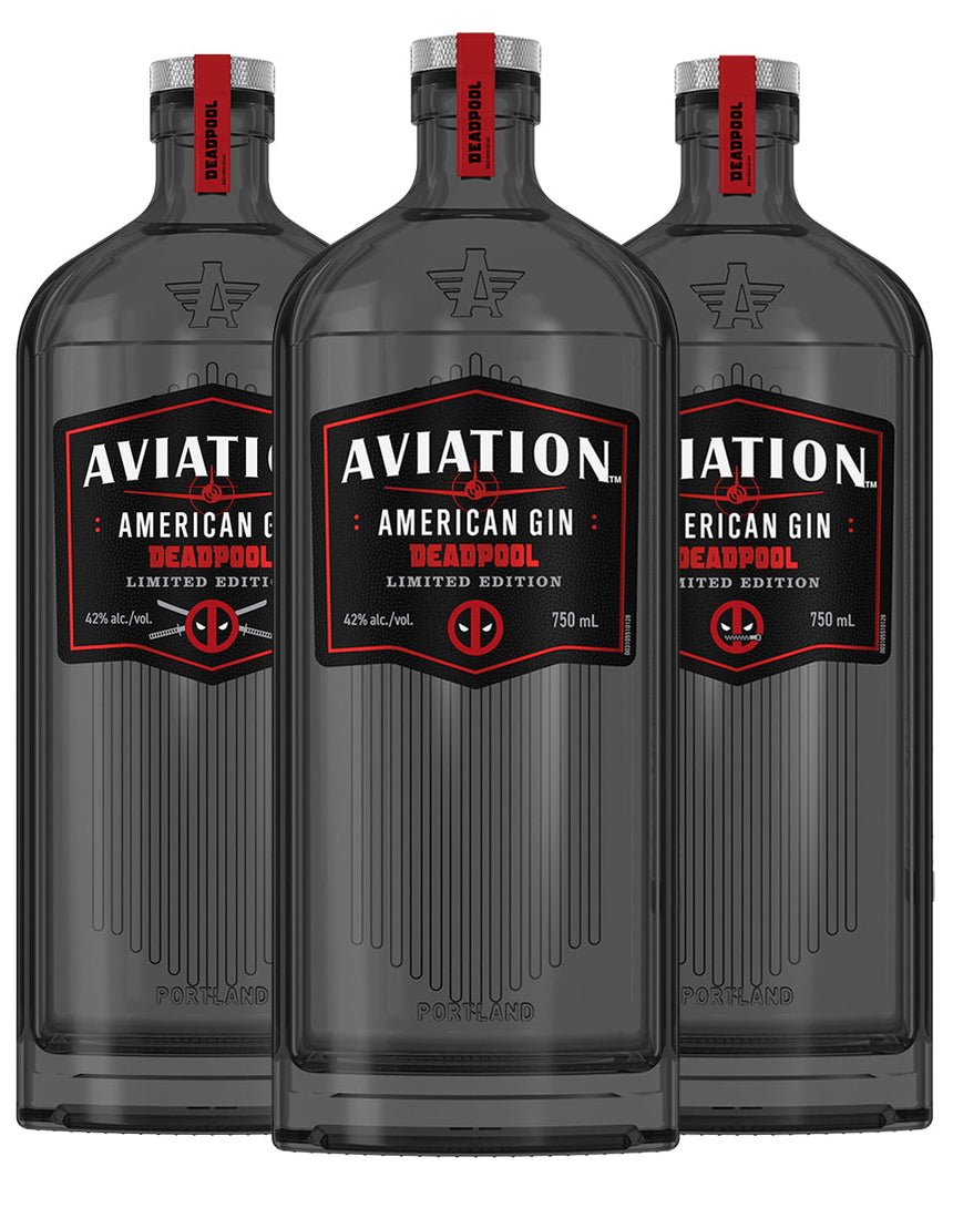 Aviation Gin Deadpool and Wolverine Limited 3-Pack Aviation
