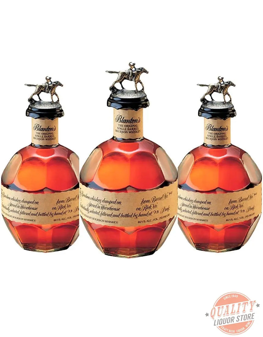 Blanton's 3-Pack Bourbon Whiskey - Blanton's Bourbon