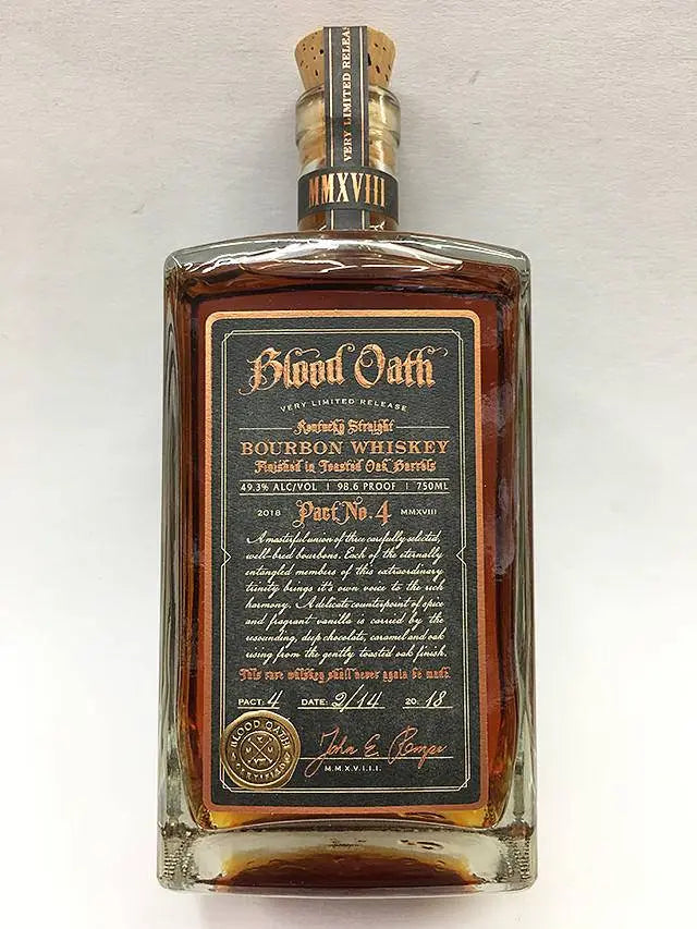 Blood Oath Pact No. 4 Bourbon Whiskey - Blood Oath