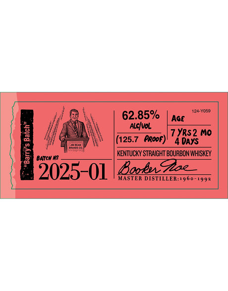 Buy Booker's Barry's Batch Bourbon 2025-01