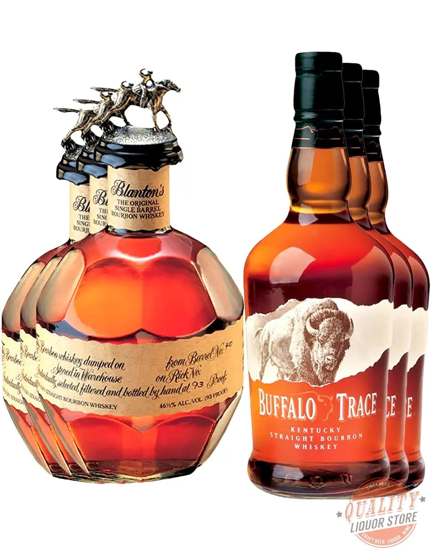 Buy Blanton’s & Buffalo Trace 6-Bottle Collector’s Bourbon Set