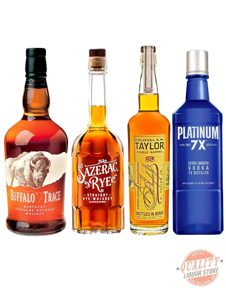 EH Taylor Single Barrel - Sazerac Rye - Buffalo Trace - Platinum 7X - Combo - Bundle