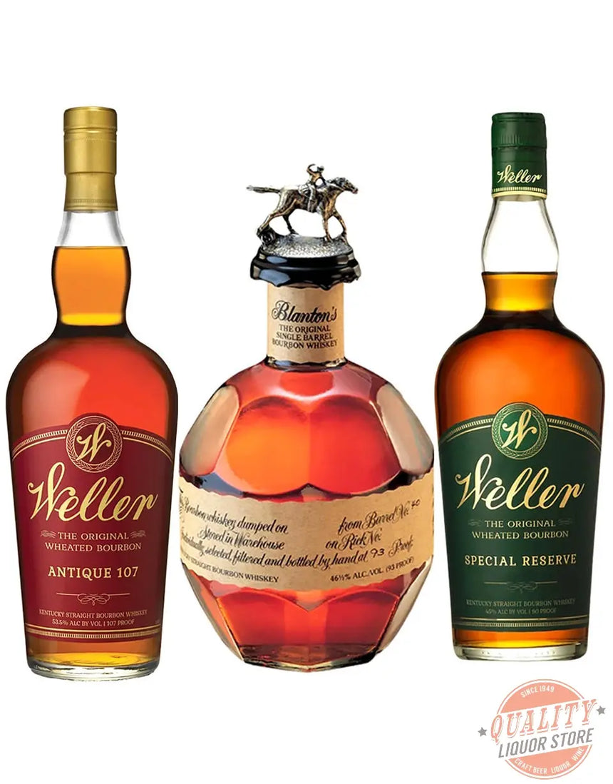 Weller Antique 107 - Special Reserve - Blanton's - Combo - Bundle