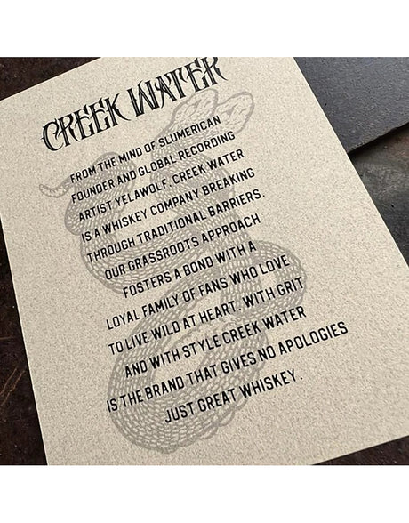 Buy Creek Water Sometimes Y 18 Year Straight Rye Whiskey