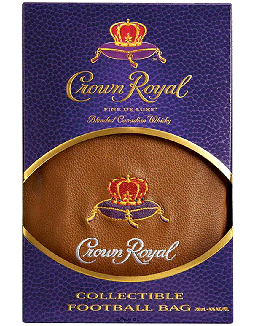 Set de regalo con bolsa de whisky y balón de fútbol Crown Royal