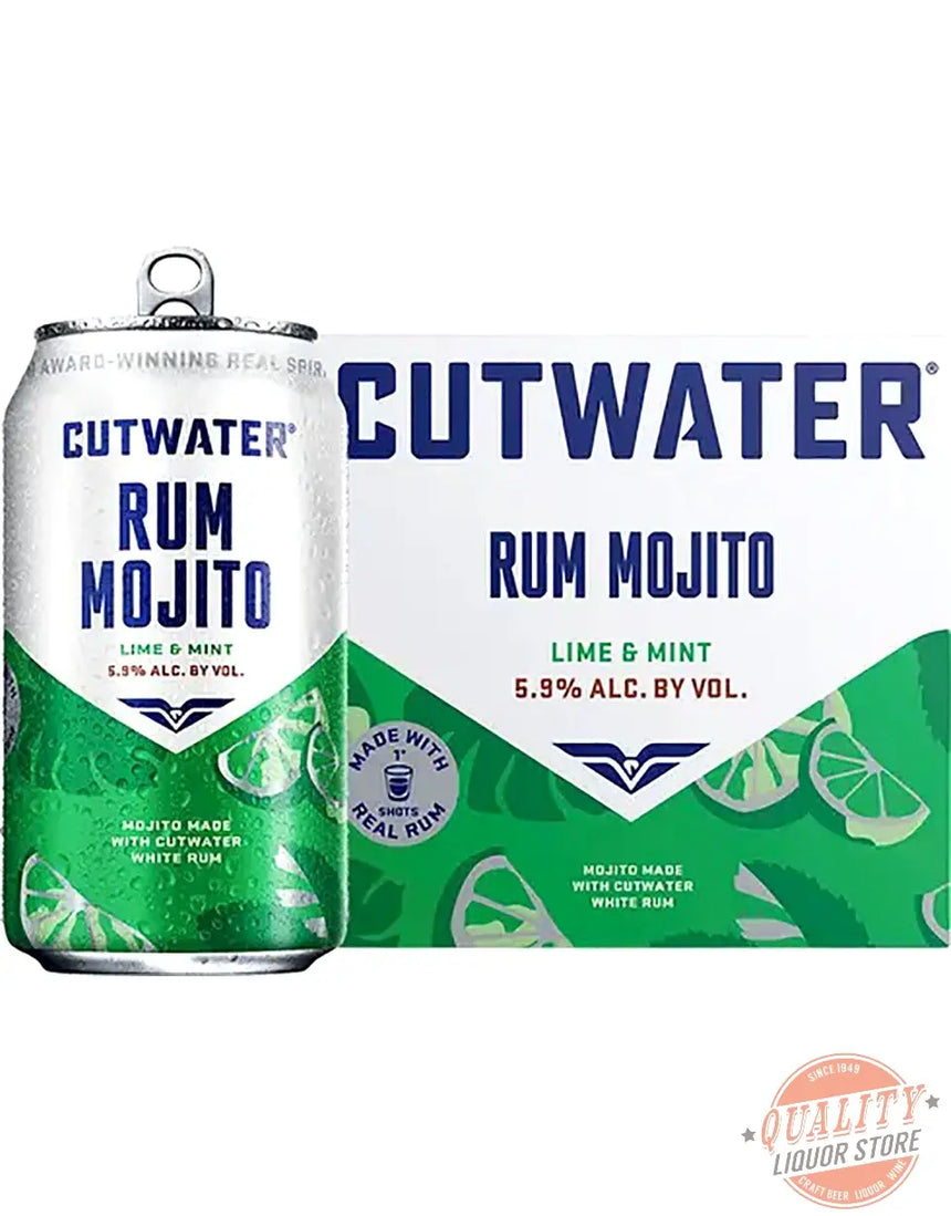 Buy Cutwater Rum Mojito Lime & Mint Cocktail Can 4Pk