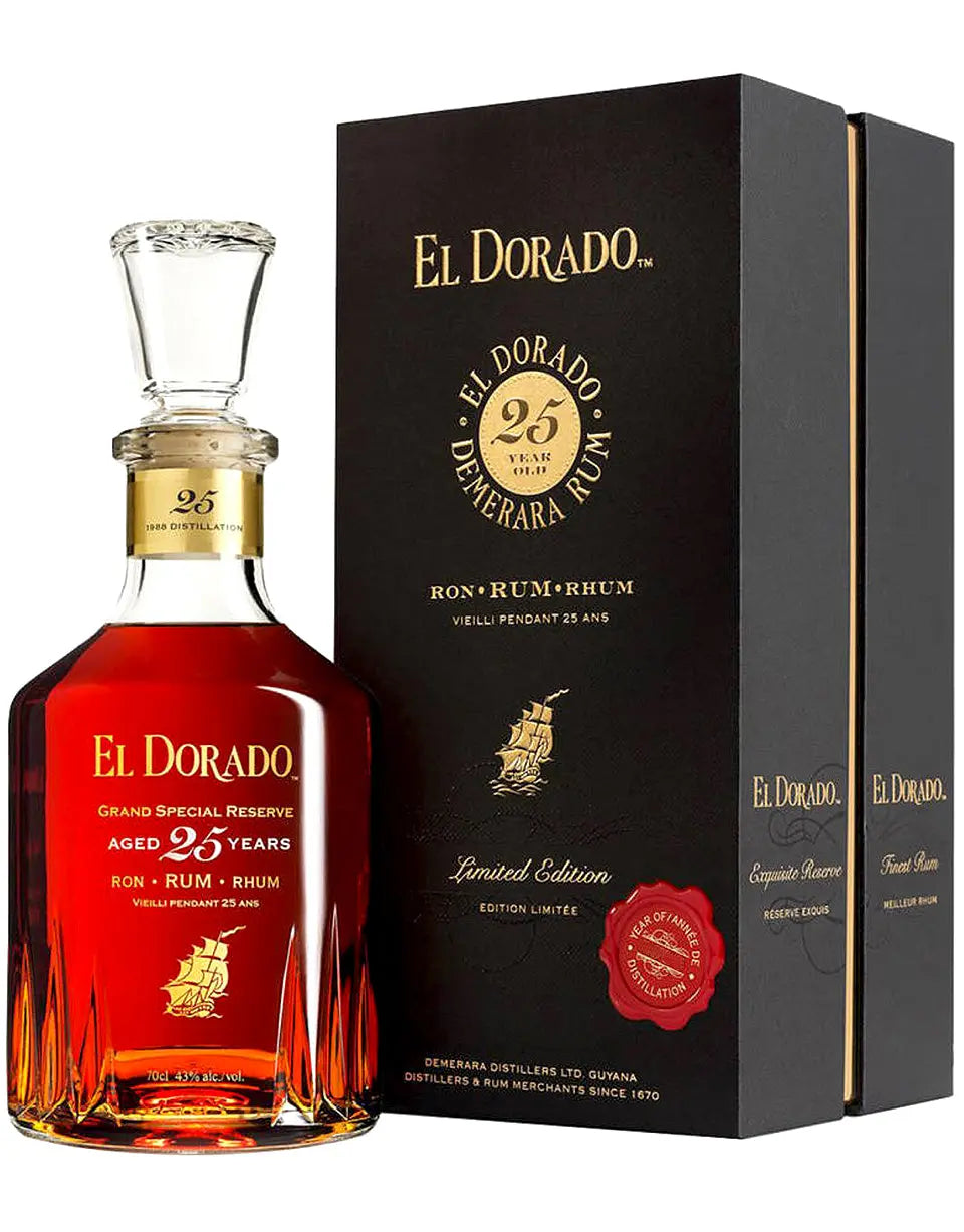 Buy El Dorado 25 Year Finest Demerara Rum