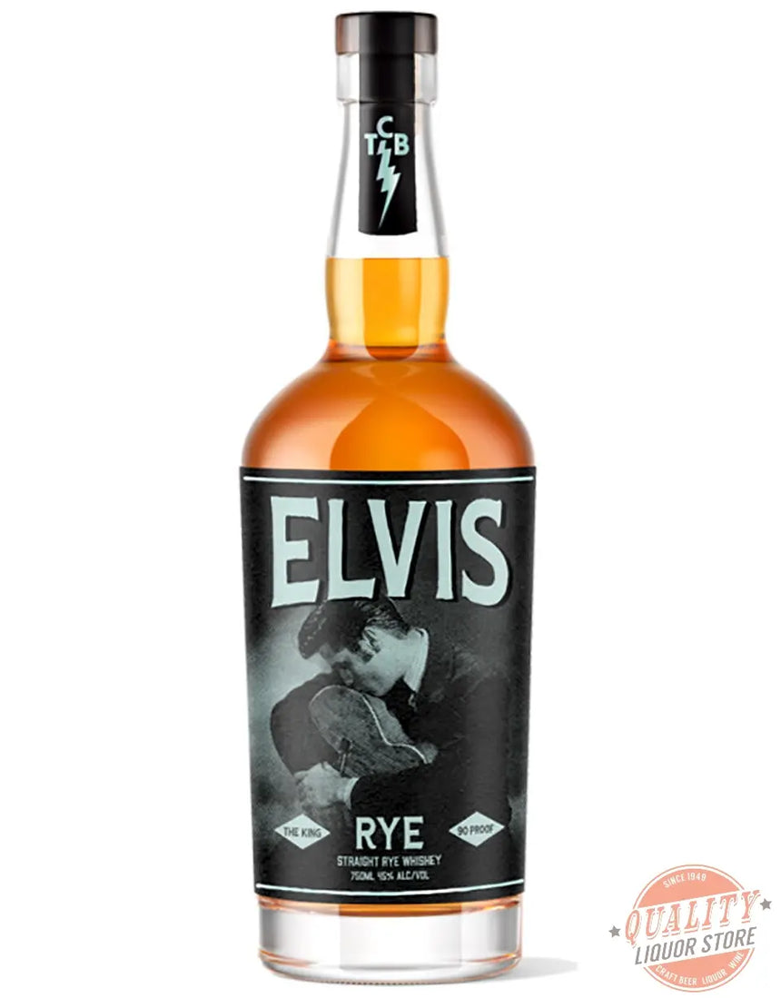 Elvis Presley The King Straight Rye Whiskey 750ml - Elvis