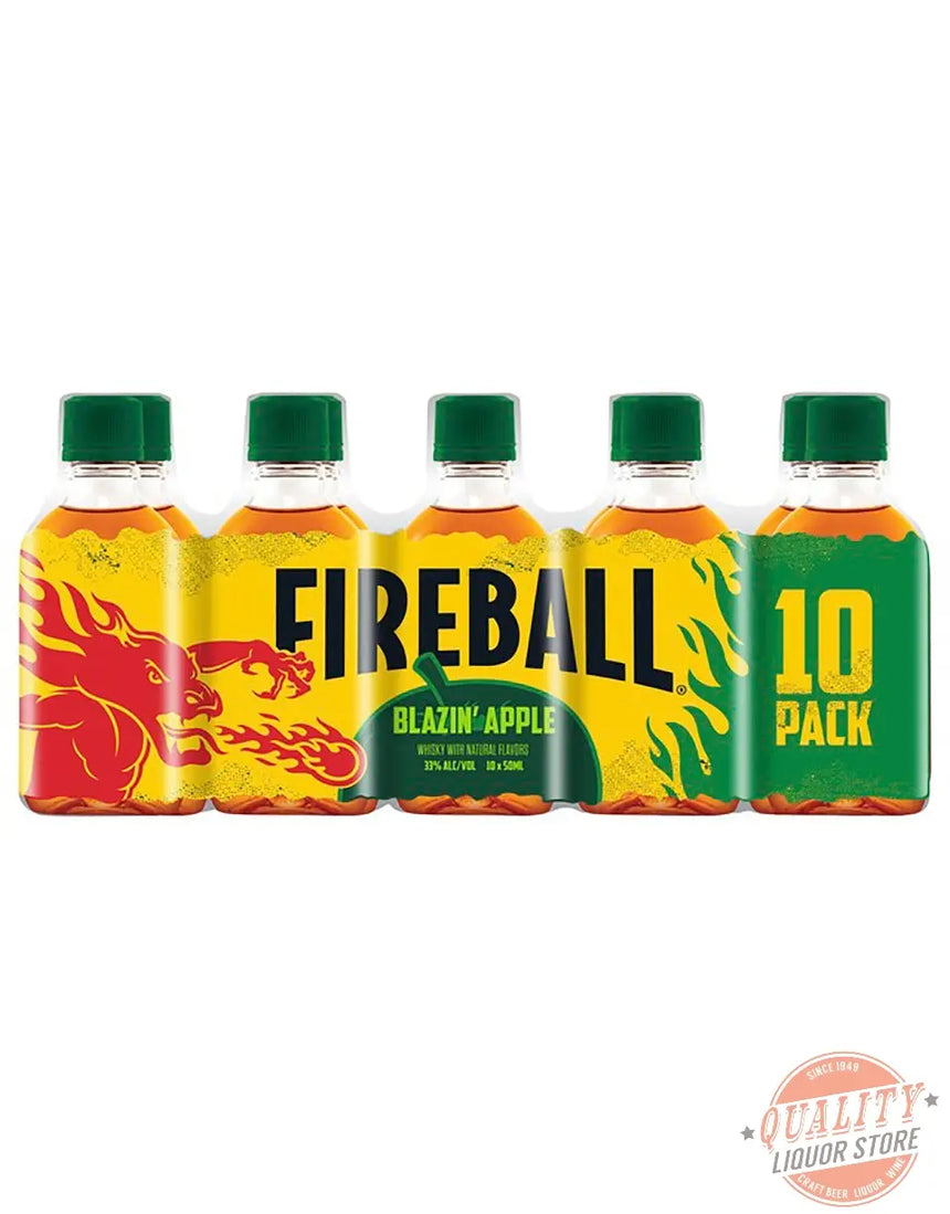 Fireball Blazin’ Apple Whisky 10-Pack Minis Fireball