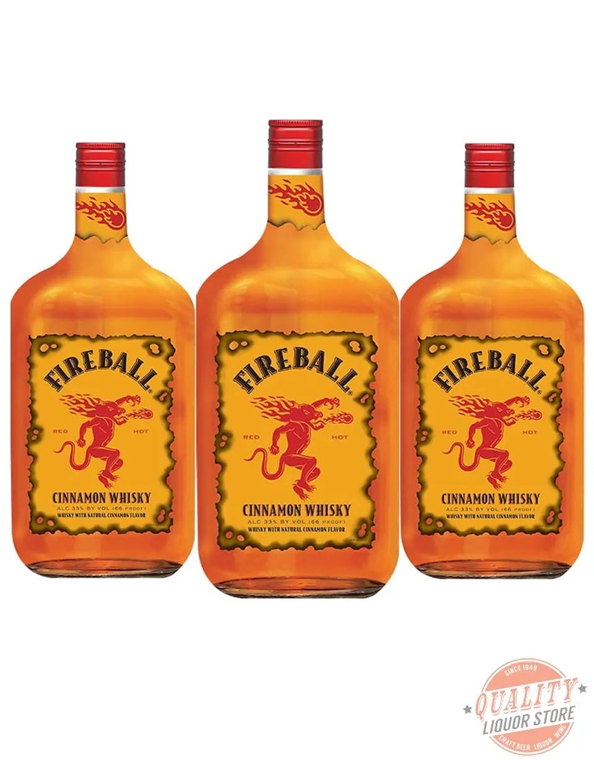 FireBall Cinnamon Whisky 1.75L Combo 3-Pack - Fireball