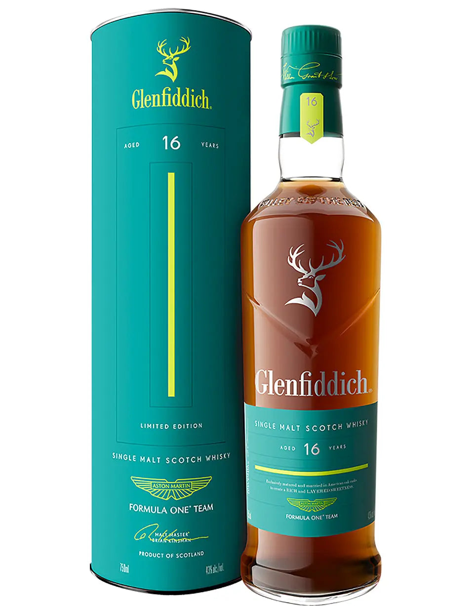 【限定モデル】Glenfiddich 16年 アストンマーチン F1 ケース付き Glenfiddich x Aston Martin F1 16 Year Scotch | Quality Liquor Store