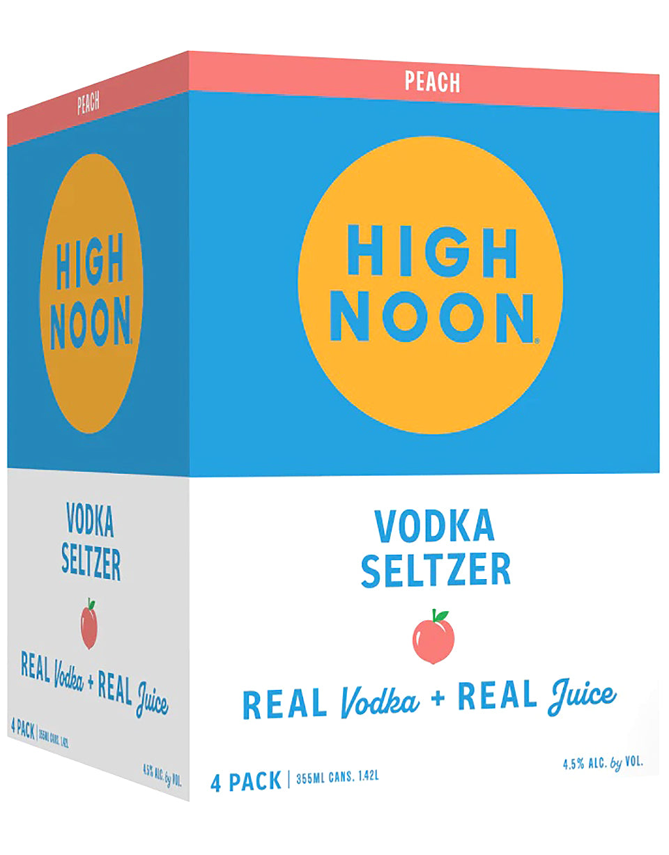 Paquete de 4 refrescos High Noon Sun Sips Peach Hard Seltzer