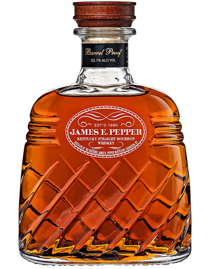 James E Pepper Decanter Barrel Proof Bourbon James E Pepper