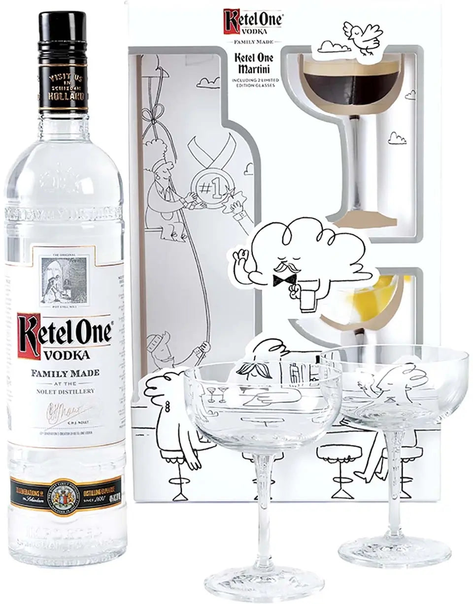 Ketel One Vodka with Martini Espresso Gift Set Ketel One