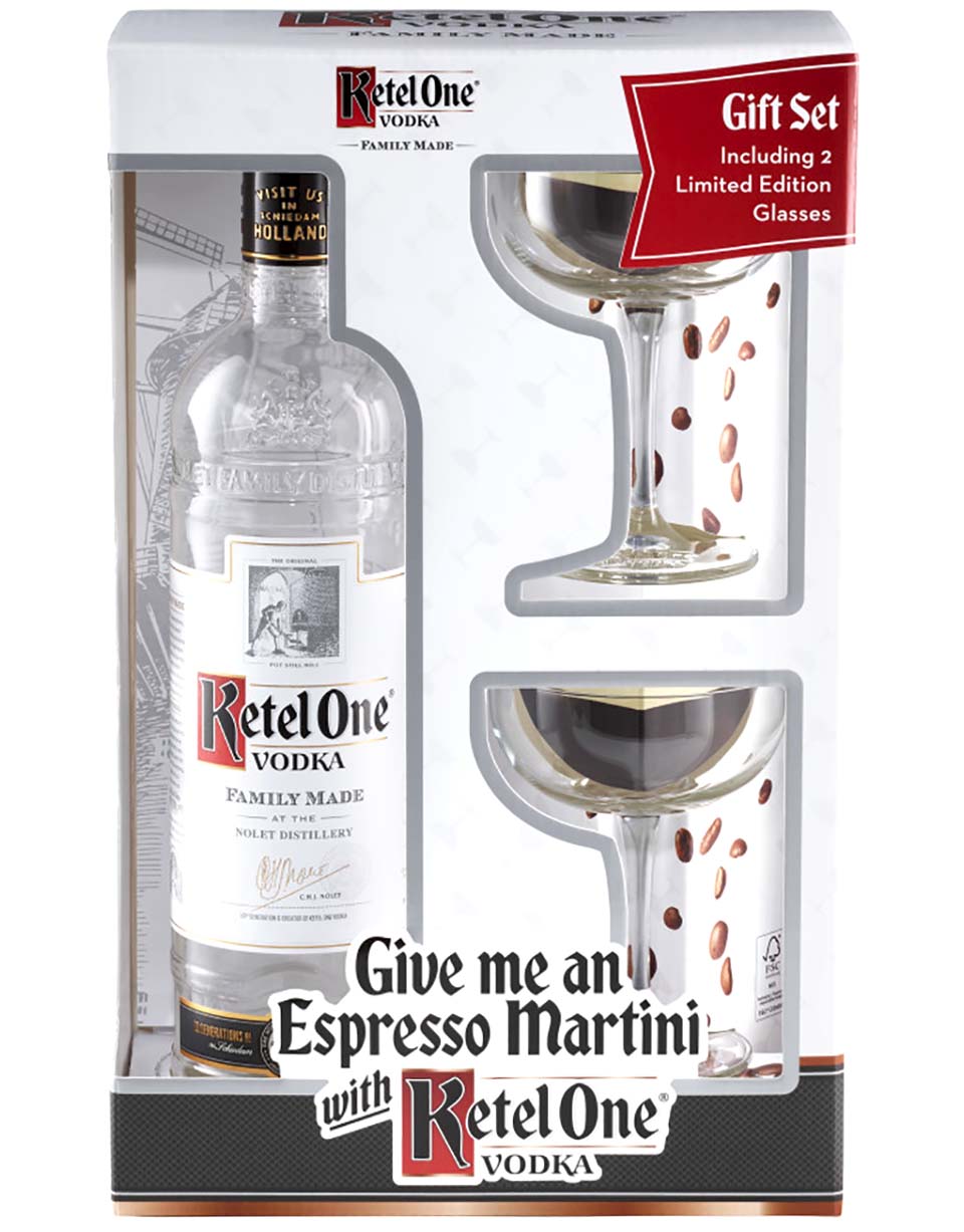 Set de regalo Ketel One Vodka con Martini Espresso