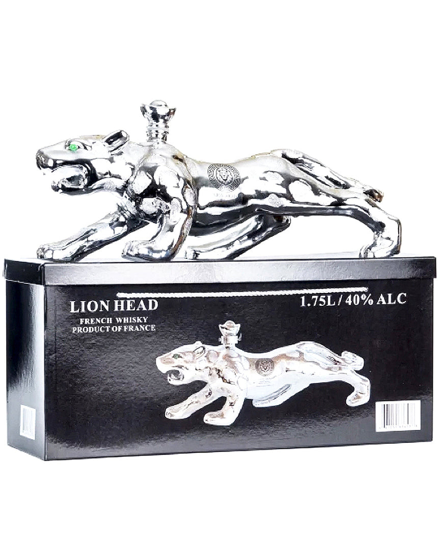 Lion Head Silver Jaguar French Whiskey 1.75 Liter Lion Head