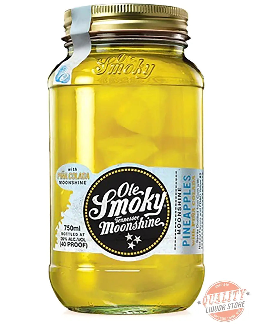 Ole Smoky Moonshine Pineapples With Pina Colada - Ole Smoky