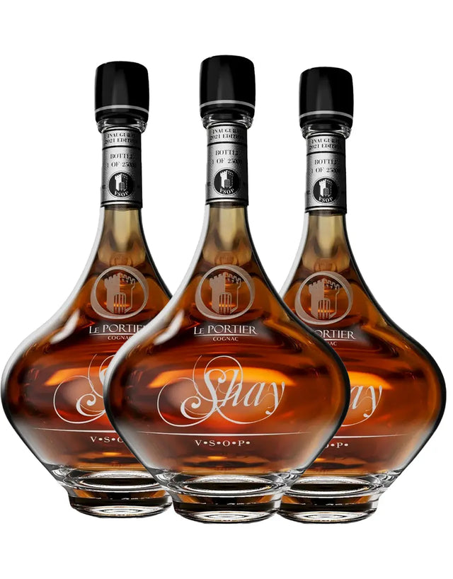 Le Portier Shay VSOP Shannon Sharpe Cognac 3-Pack Bundle Le Portier