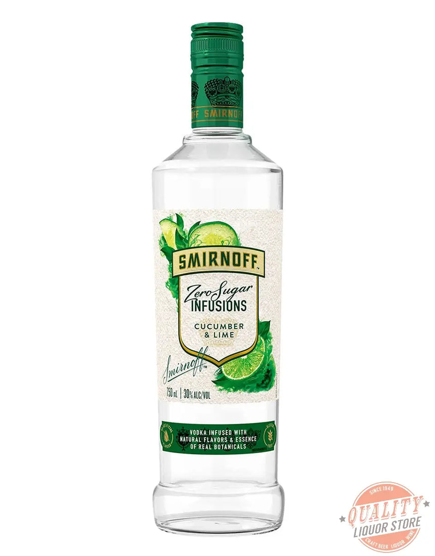Smirnoff Zero Infusions Cucumber Lime 750ml - Smirnoff