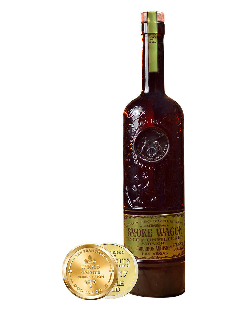 Smoke Wagon Uncut Unfiltered Bourbon 750ml - Smoke Wagon