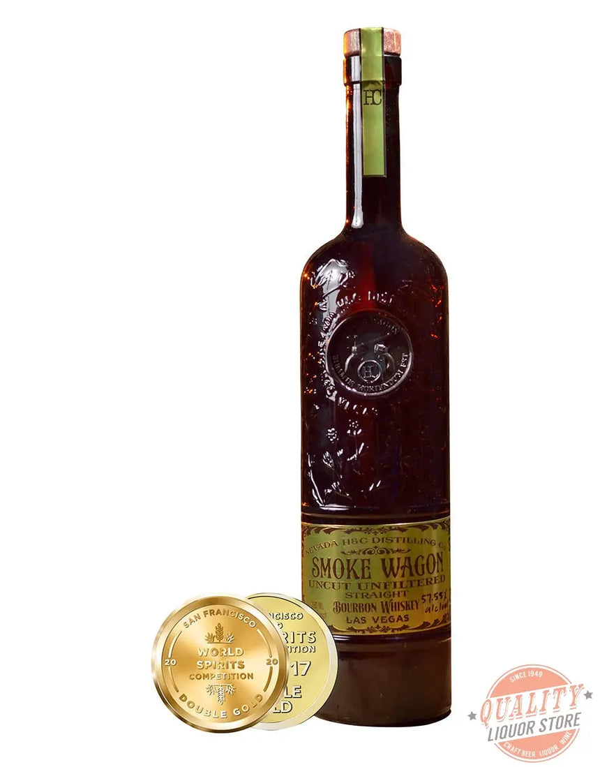 Smoke Wagon Uncut Unfiltered Bourbon 750ml - Smoke Wagon