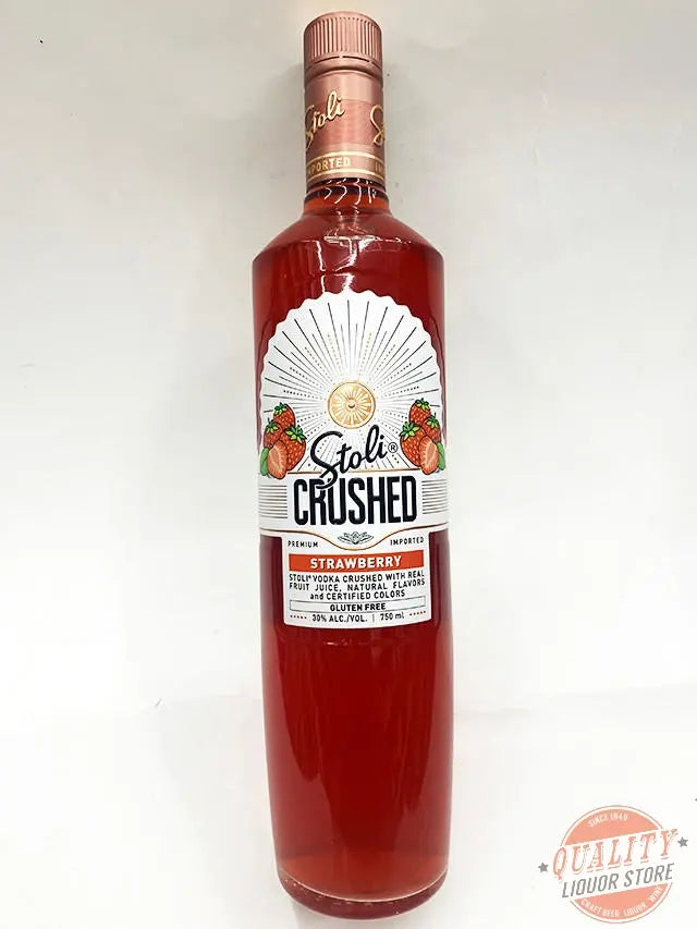 Stoli Crushed Strawberry 750ml - Stolichnaya Vodka