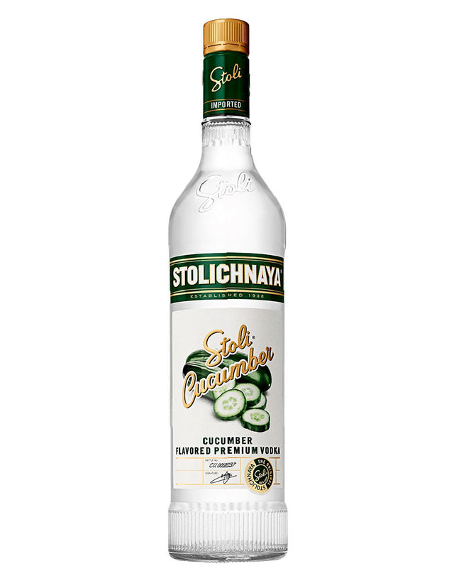 Stoli Cucumber Vodka 750ml - Stolichnaya Vodka