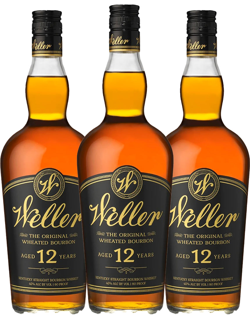 WL Weller 12 Year 3-Pack Bourbon  Bundle 750ML
