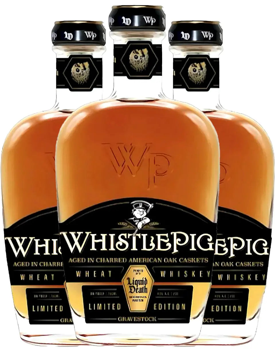 Buy Whistlepig x Liquid Death Gravestock Wheat Whiskey 3-Pack