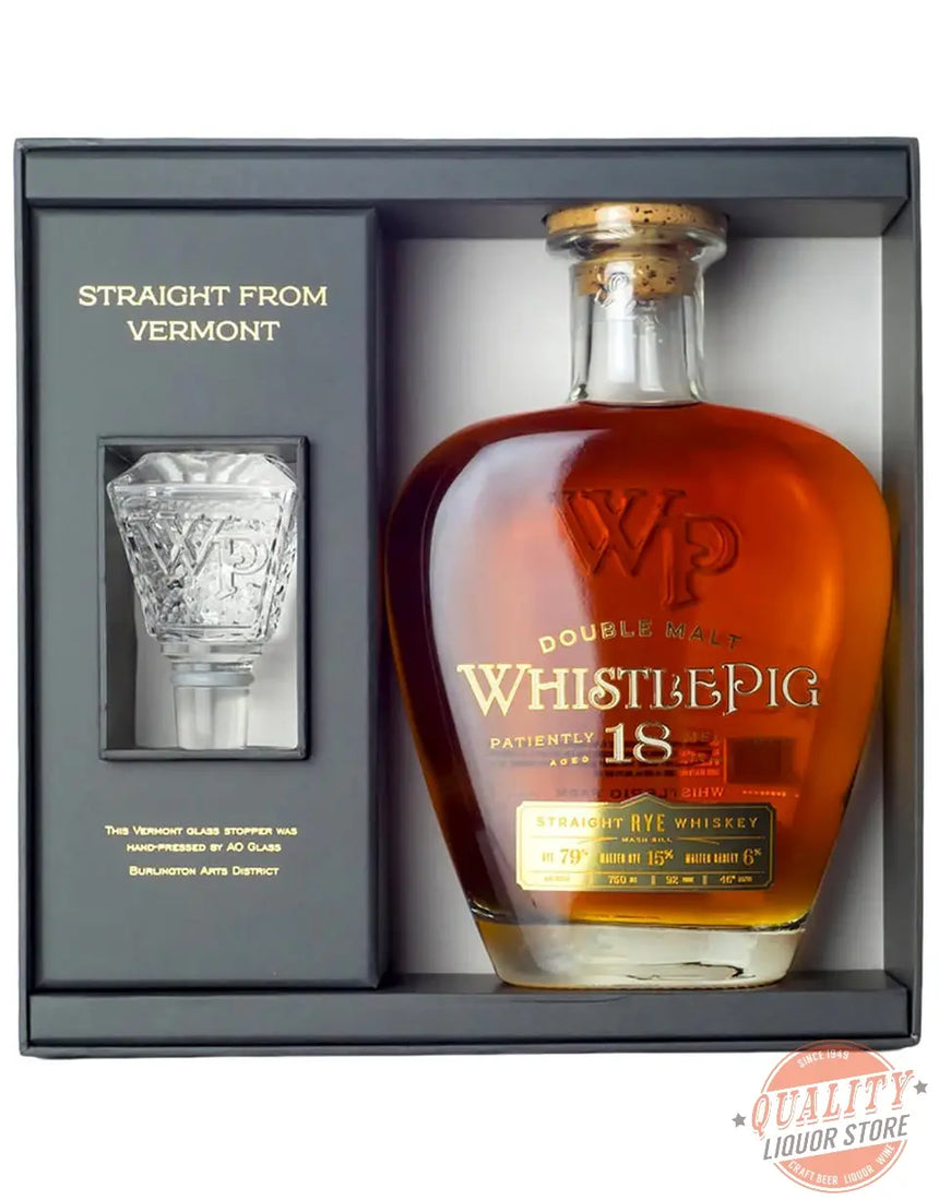 WhistlePig 18 Year Double Malt Aged Rye Whiskey - WhistlePig