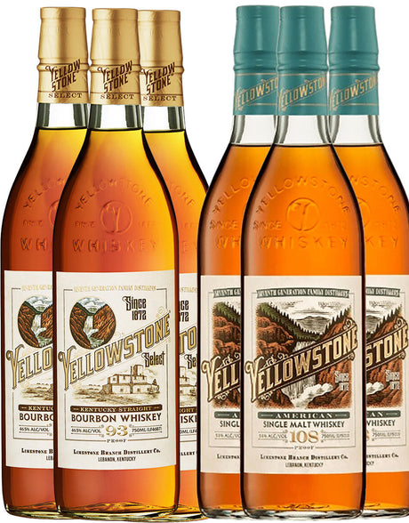 Yellowstone Bourbon & Single Malt Whiskey 6-Pack - Yellowstone