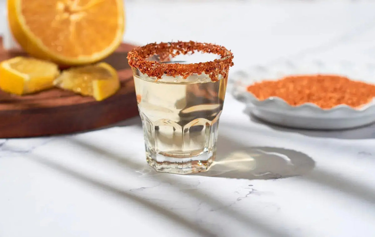 Gran Malo Spicy Tamarindo served with lime and chile salt