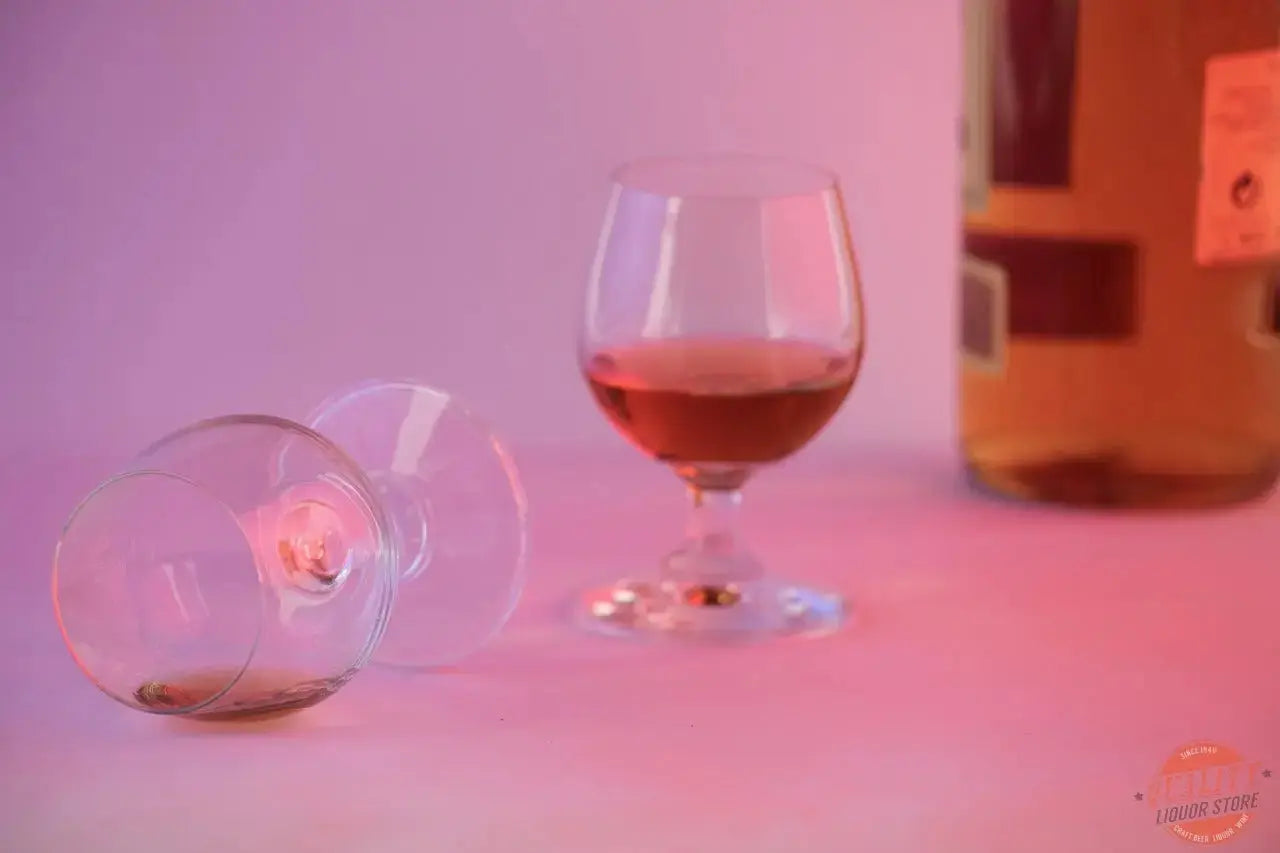 Cognac served in a tulip glass