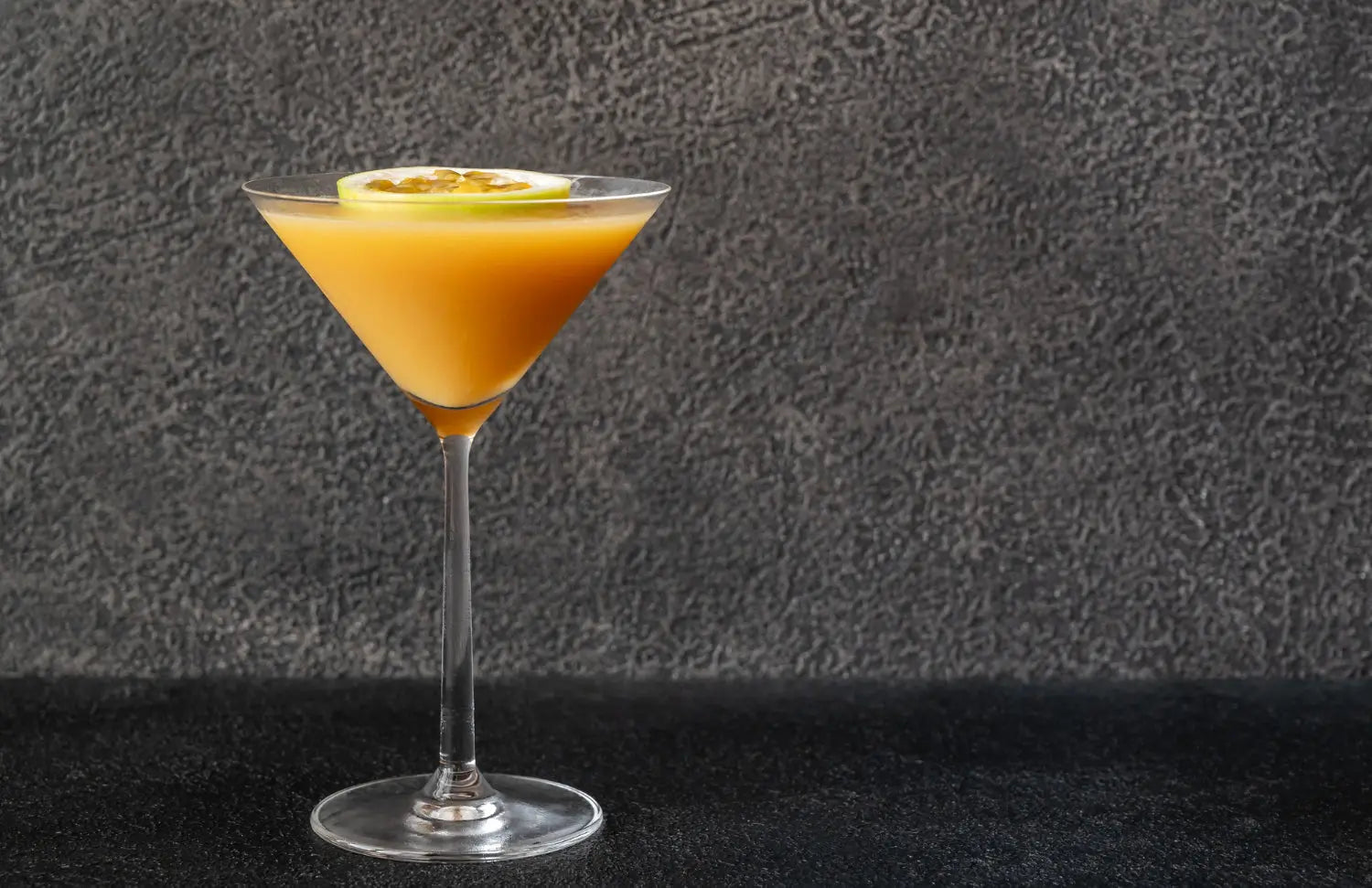 Porn Star Martini with passion fruit and sparkling wine side serve
