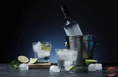 Premium tequila bottle prepared as a wedding gift