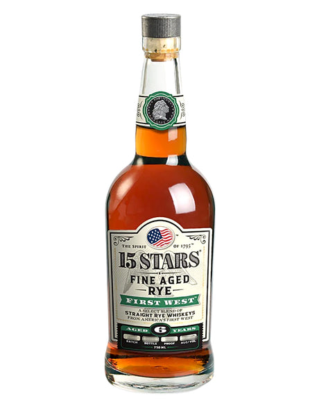 Buy 15 Stars First West Straight Rye Whiskey