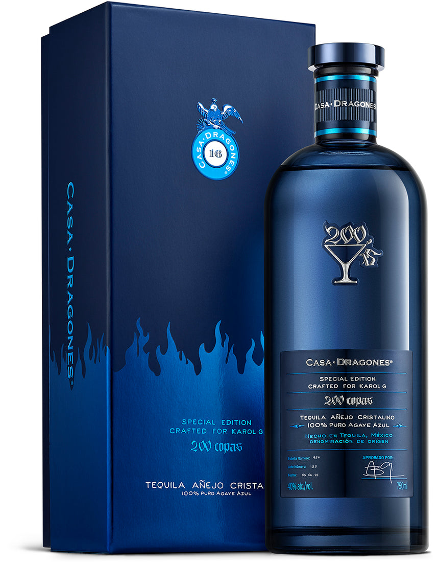 Buy Casa Dragones X Karol G ’200 Copas’ Añejo Cristalino Tequila