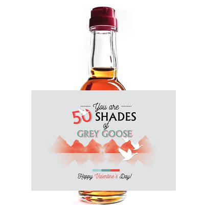 Etiqueta de licor mini 50 sombras