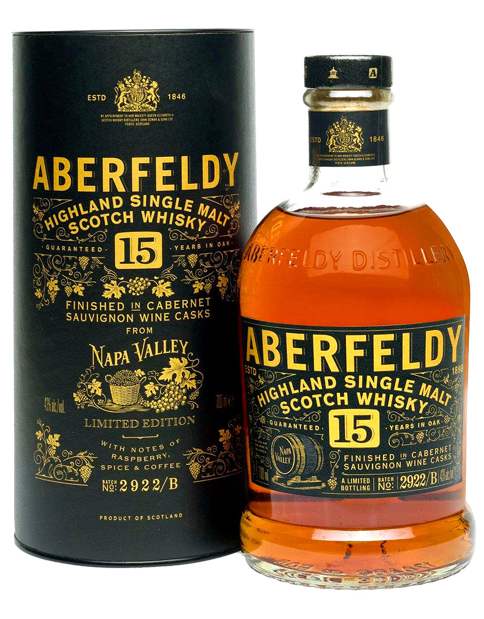 Buy Aberfeldy Napa Valley Red Wine Cask 15 Year Whisky