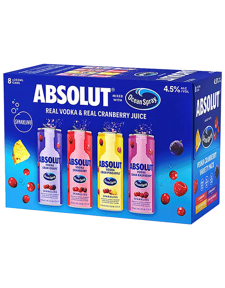 Buy Absolut Ocean Spray Variety 8pk